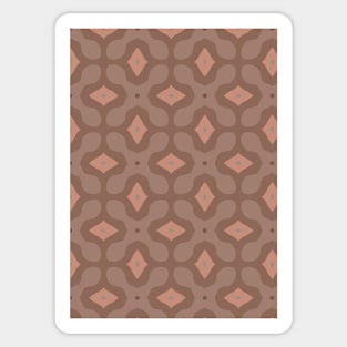 Orange and Brown Pattern 2 Sticker